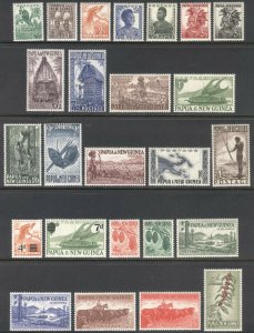 Papua New Guinea 1952 1/2d-£1 Pictorial SG 1-24 Sc 122-146 *MVLH Cat£100($131)