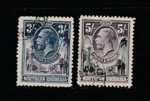 Northern Rhodesia 13-14 U King George V (B)