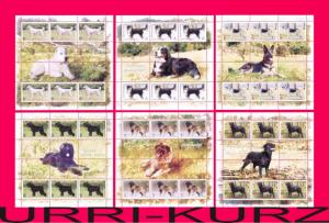 TRANSNISTRIA 2015-2016 Nature Fauna Domestic Farm Animals Pets Dogs 6 sheetlets