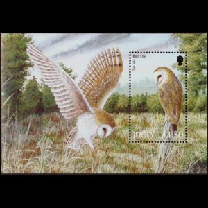 JERSEY 2001 - Scott# 1003 S/S Barn Owl NH