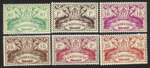 Guadeloupe #168-186, Dolphins, M-NH*-