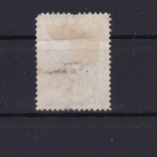 ST HELENA VARIETY 2½ d SURCHARGE WITH BENT BAR AND LARGE DOUBLE LINE C W/MARK