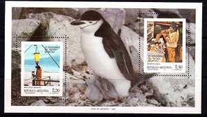 Argentina 1987 Antarctic Treaty Mint MNH Miniature Sheet SG 2032