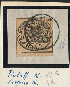 Ancient States-Papal State: SASS 4a/bolaffi 12a on fragment-Diena, Mali 