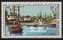 French Polynesia 1972, Papeete harbour 1v, MNH
