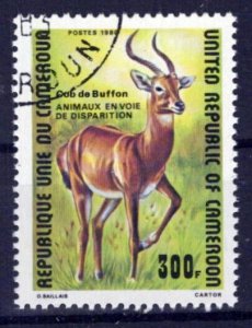 Cameroun 679 CTO Buffon's Antelope Endangered Species ZAYIX 0524S001M