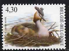 Belgium 2002-09 Birds #5 Great Crested Grebe 4.30 Euro un...