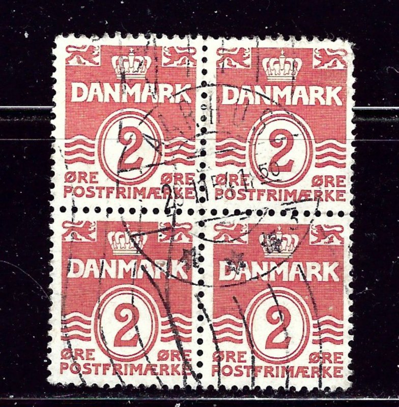 Denmark 221 Used 1933 Block of 4