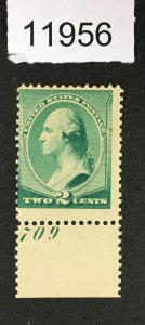 MOMEN: US STAMPS # 213 MINT OG H LOT #11956