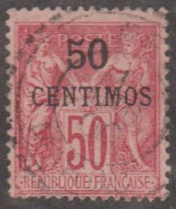 French Morocco Scott #6 Stamp - Used Single