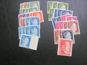 GERMANY 1941-44 MNH HITLER LOT (115)