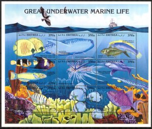 Eritrea 1997 Marine Life Fishes Mi. 148/56 sheet MNH