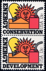 Scott #1724a (1723-24) Energy Conservation & Development Pair of Stamps - MNH