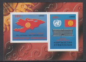 Kyrgyzstan 15 Souvenir Sheet MNH VF