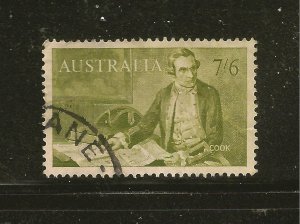 Australia SC#376 Capt. James Cook 7sh6p Used