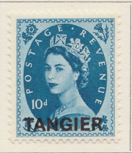 BRITISH MOROCCO TANGIER 1952-54 WMK TUDOR CROWN 10D MH* Stamp A30P4F40692-