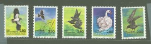Denmark #823A-823E Mint (NH) Single (Complete Set) (Fauna) (Bird)