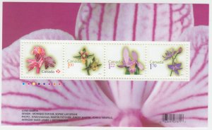 Canada - #2356 Flowers Souvenir Sheet 2010 Rates - MNH
