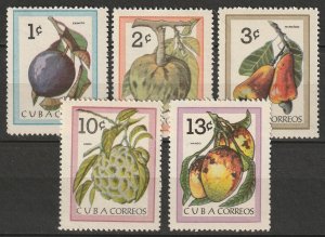 Cuba 1963 Sc 801-5 set MNH