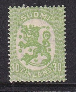 Finland  #130a  MNH  1925  Arms  30p  Wmk.  121  Perf. 14 1/4 x 14 3/4