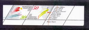 Slovenia   #134  MNH  1992 winter olympic games  Albertville se-tenant