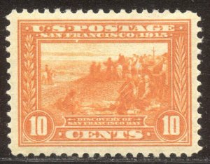 U.S. #400A CHOICE Mint XF NH w/ Cert - 1913 10c Pan-Pacific, Orange