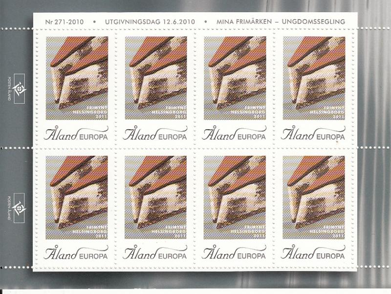 Aland 2011 Complete set of 12 Exhibition Stamps for Stamp Show Cities - sheets