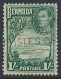 Bermuda  SG 115a SC# 122 * Used bluish green perf 11.9 x 11.75  see details /...