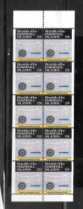 Marshall Islands #39A MNH Booklet Pane (12238)