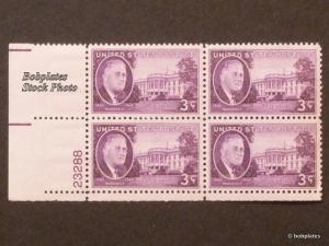 BOBPLATES #932 F.D.R. Upper Left Plate Block 23285 F-VF NH SCV=$1