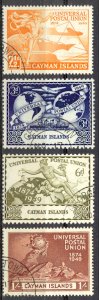 Cayman Islands Sc# 118-121 Used 1949 UPU Issue