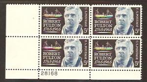 #1270 Fulton Plate Block Never Hinged