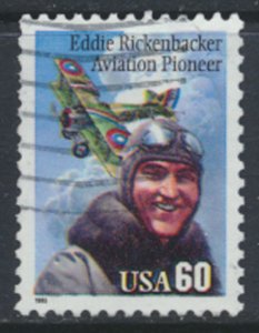 USA  SC# 2998   Used  Eddie Rickenbacker Pilot Aviation 1995  see scan
