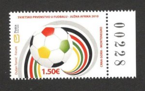 MONTENEGRO - MNH STAMP - FIFA - SOCCER WORLD CHAMPIONSHIP - SOUTH AFRICA 2010.