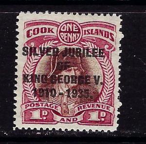 Cook Is 98 Hinged 1935 overprint issue