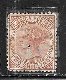 Jamaica #14  2sh Queen Victoria   (MLH)* CV $50.00