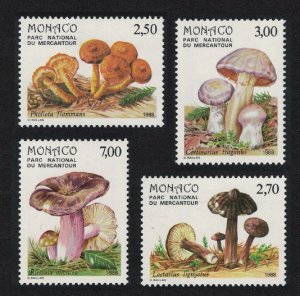 Monaco Fungi in Mercantour National Park 4v 1988 MNH SG#1878-1881