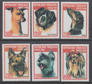 Togo 1911A-1911F Dogs MNH VF