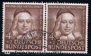 Germany 1953,Sc.#B334 used pair