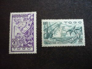 Stamps - Togo - Scott# 258-259 - Mint Hinged Part Set of 2 Stamps