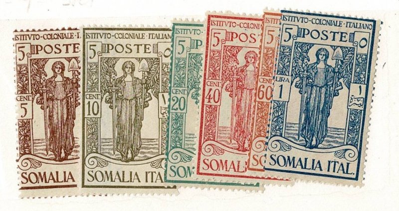 Somalia #B11-16 MH cpl semipostals