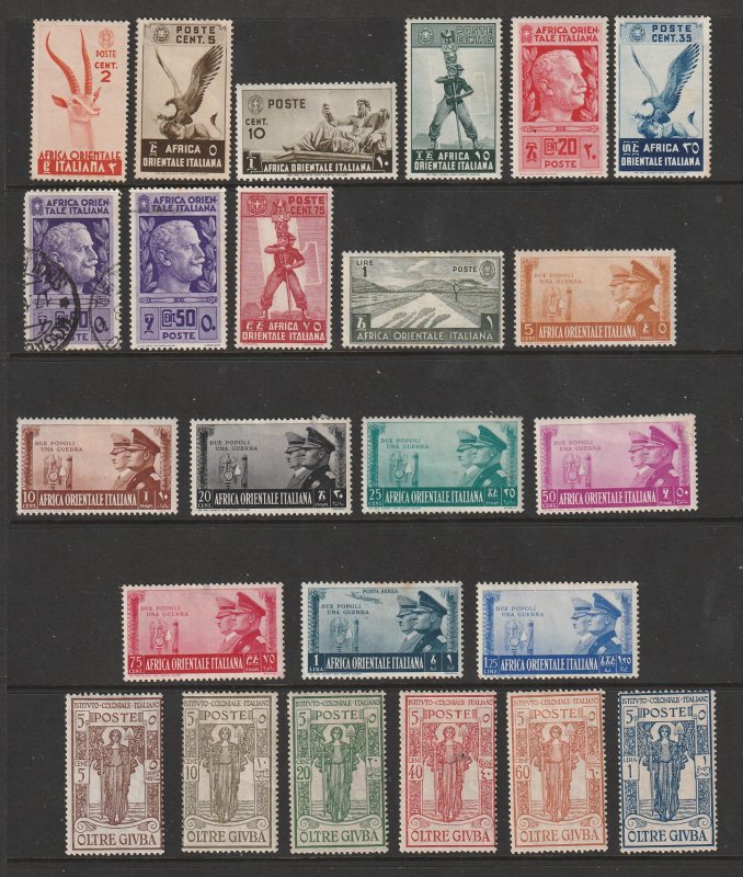 Italian Colonies a small mainly MH lot