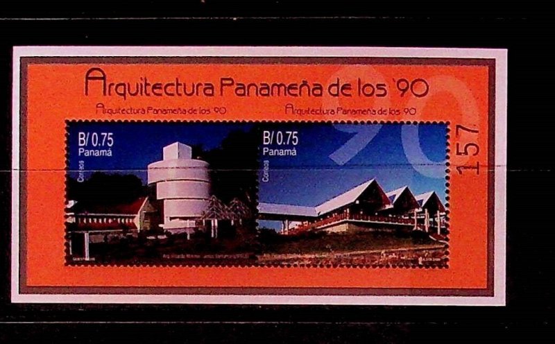 PANAMA Sc 889 NH SOUVENIR SHEET OF 2001 - MODERN ARCHITECTURE