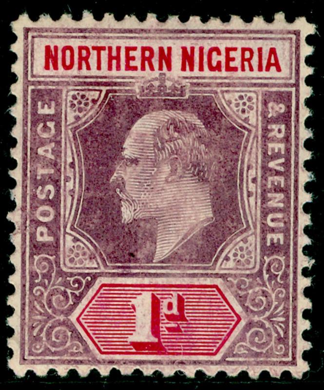 NORTHERN NIGERIA SG21a, 1d dull purple & carmine, VLH MINT.