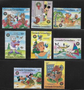 Grenada Grenadines 792-801 Disney 1986 Christmas MNH c.v. $20.80