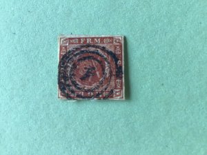 Denmark 1854 Dotted back ground 4 Sk  used stamp A6657