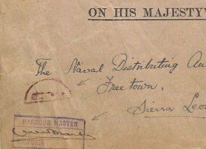 NIGERIA Cover WW2 CAMEROUN *British Mandate* CENSOR *Harbour Master* 1945 BA146