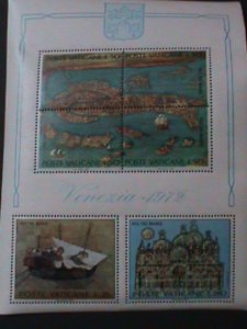 VATICAN CITY-1972-UNESCO CAMPAIGN TO SAVE VENICE PAINTINGS-MNH VERY FINE RARE