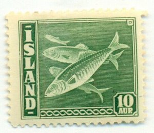 ICELAND #221, Mint Hinged, Scott $35.00