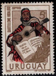 Uruguay Scott 820 MNH** Bartolome Hidalgo guayan Argentine Poet